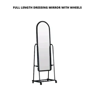 Full Length Dressing Mirror with Wheels