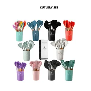 Kitchen silicone spoon set