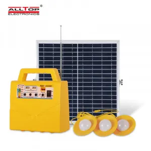 alltop 20w home solar lighting system