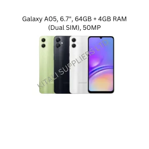 Samsung GALAXY A05,6.7 PLS LCD DISPLAY ,4GB RAM/64GB ROM,ANDROID 13,5000MAH,4G,DUAL,50MP