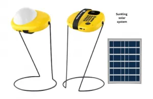 SunKing boom radio + light + charging 3 in 1 solar rechargeable lantern