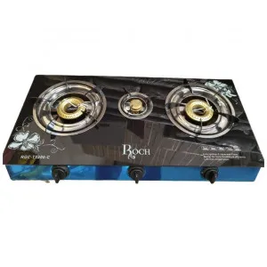 Roch 3 burner Glass Tabletop Gas Cooker