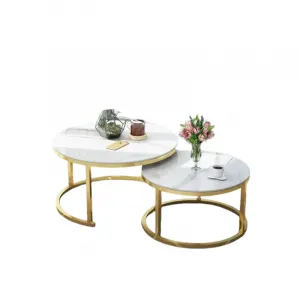Marble nesting coffee table