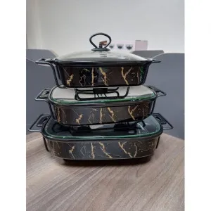 Classy 3pcs ceramic warmers black