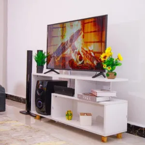 wooden Tv stand with cabinets