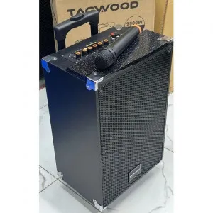 TAGWOOD Portable Bluetooth Outdoor Subwoofer Speaker with Free Wireless Microphone.