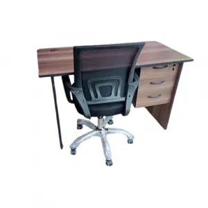 1.2m office Desk with 3 drawers and Mesh chair