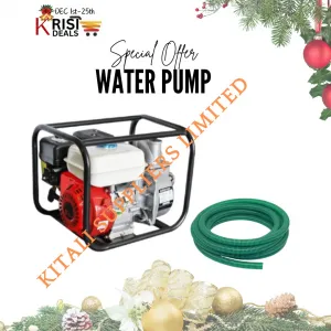 Water pump 2 inch with free suction pipe.