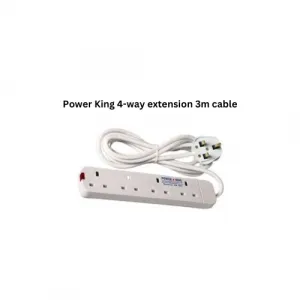 Power King 4-way extension with 3m cable
