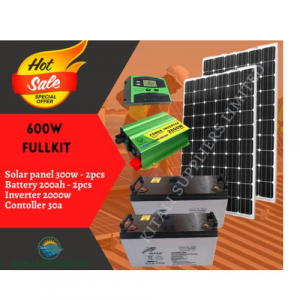 Solarmax HOT DEALS SOLAR 600W Fullkit With Inverter 2000w
