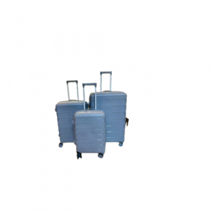 Fashion 3 In 1 Unbreakable PP Scratch Resistant Waterproof Rubber Suitcase Size 4