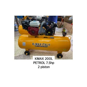KMAX Air Compressor 200L Petrol 7.5hp 2 piston