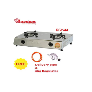 Ramton RG/544 Stainless Table Top 2-Burner Gas Cooker