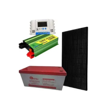 600w solar panel, 200ah battery kitali 1500w inverter  30a controller