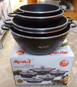 MIRALUX  COOKWARE 10PCS