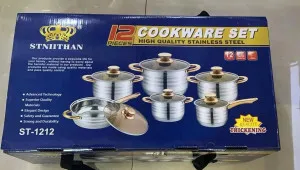 12pc Golden Stniithan Cookware
