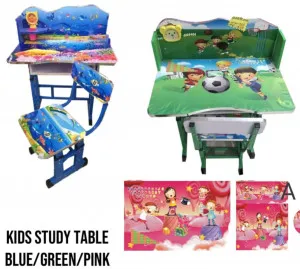 Kids Study Table Green, Pink, BLUE