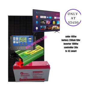 405w solar fullkit with tv 43 inch smart