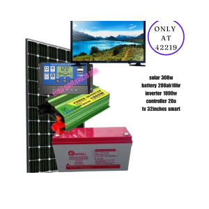 300w solar fullkit with tv 32 inch smart