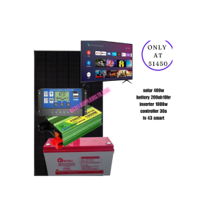 4OOW SOLAR FULLKIT WITH SMART TV 43 INCH