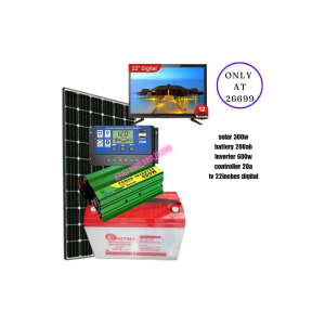 300w solar fullkit with tv 22inch digital