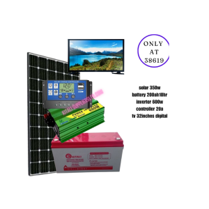 350w solar fullkit with tv 32 inches digital