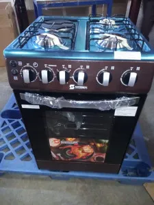 Sayona Standing Cooker 3G+1E. Electric Oven 50cm*50cm.  Black& Brown.