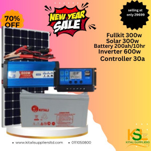 Fullkit 300w,solar 300w,battery 200ah/10hr