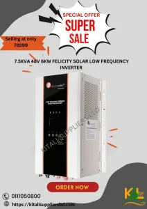7.5KVA 48V 6Kw Felicity SOLAR low frequency inverter