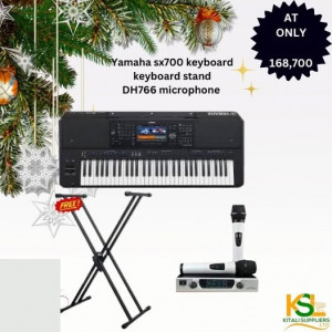 Yamaha sx 700 keyboard ,keyboard stand ,DH 766 microphone