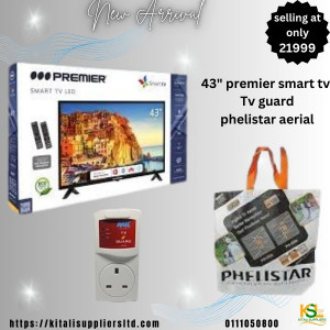43inch premier smart tv,Tv guard, Phelistar Aerial