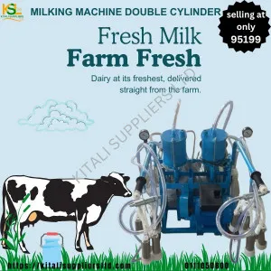milking machine double cylinder
