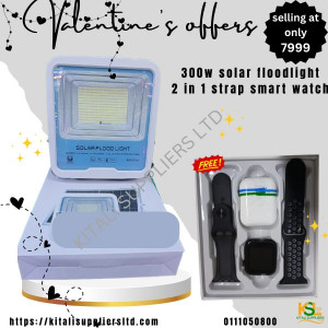 300w solar floodlight 2 in 1 strap smart watch