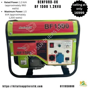 UK Benford 1.2kva Gasoline
