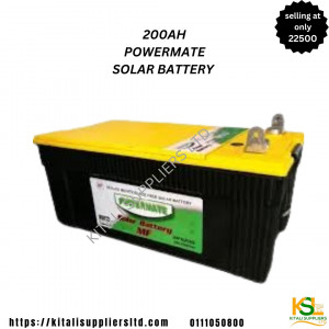 200ah  Powermate solar battery