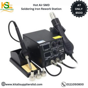 Hot air SMD soldiering iron rework station