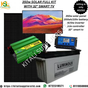 350w solar fullkit with 32inch smart tv