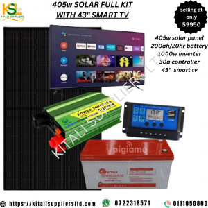 405 solar fullkit with 43inch tv