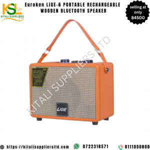 Euroken lige 6 portable rechargeable wooden bluetooth speaker
