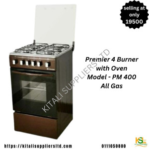 Premier 4 burner with oven model -pm 400 all gas