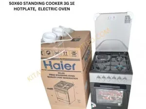 50*60 standing cookers 3G 1E Hotplate, Electric oven