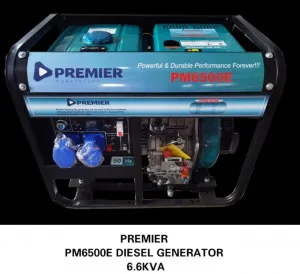 Premier  PM6500E Diesel  Generator  6.6kva