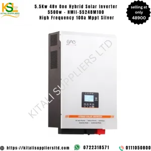 5.5Kw 48v One Hybrid Solar Inverter 5500w - HMII-55248M100 High Frequency 100a Mppt Silver