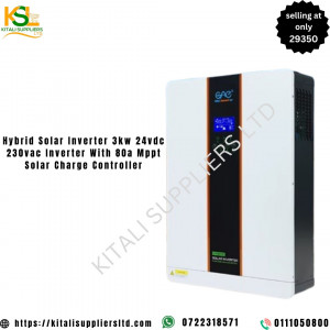Hybrid solar inverter 3kw 24vdc 230vac inverter with 80a Mppt solar charge controller