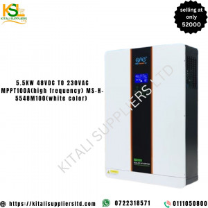 5.5kw 48VDC To 230VAC Mppt 100A high frequency Ms-H 5548M 100 {white colour}