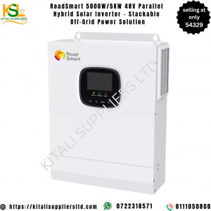 Road smart 5000w/5kw 48v parallel hybrid solar inverter -stackable off grid power solution