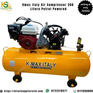Kmax italy air compressor 200l petrol powered