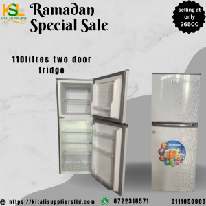 110 litres two door fridge