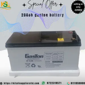 12v 200ah Gaston Battery dry cell  free maintenance