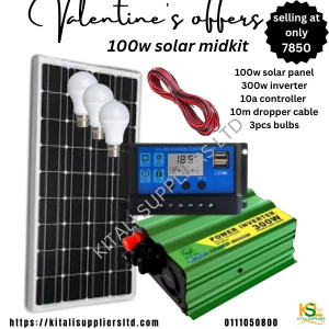 100W solar fullkit